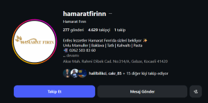 "Hamarat Firin" social media profile page.