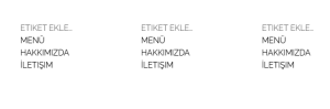 Etiket Ekle... Menü Hakkımızda İletişim.